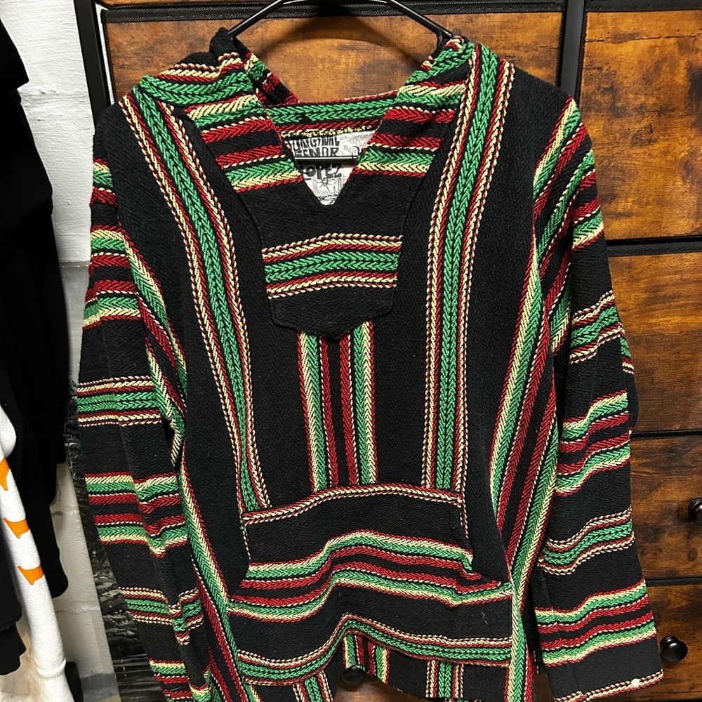 colorful baja hoodie